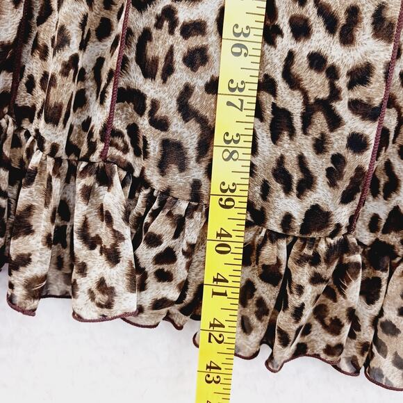 Dress Size 12 Leopard Mob Wife Maxi Coquette Safari Glam Retro Maximalist 2pcs - Picture 9 of 16